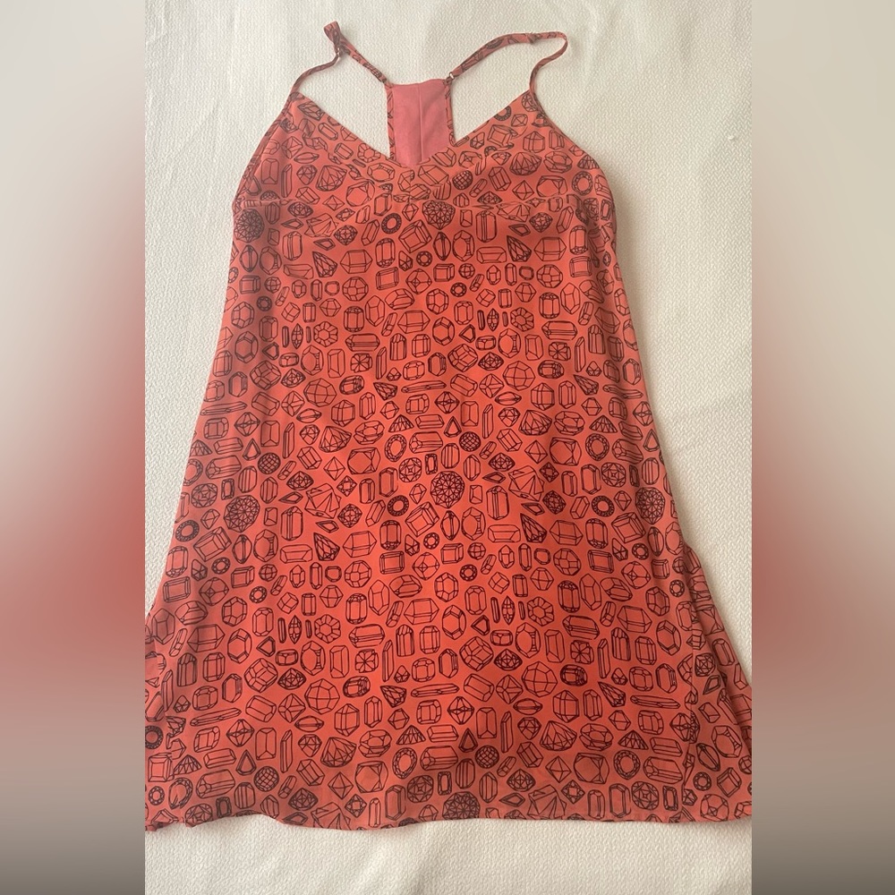 Salmon diamond dress